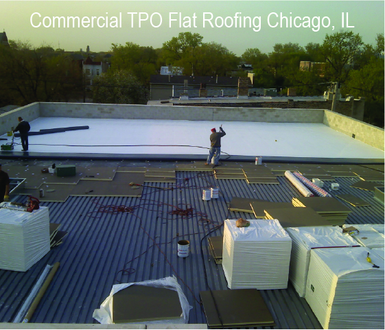 Commercial TPO Flat Roofing Illinois