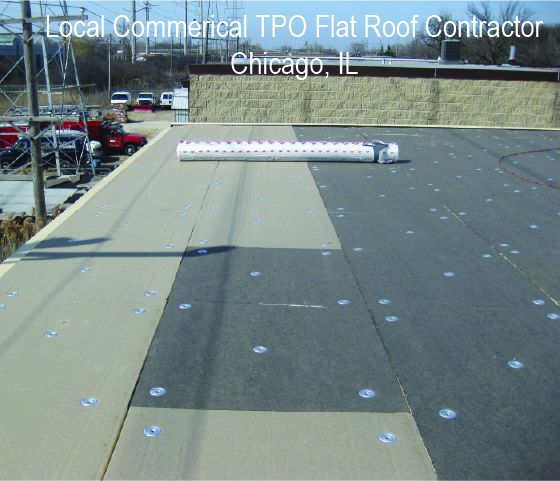 Local Commercial TPO Flat Roof Contractor Chicago IL